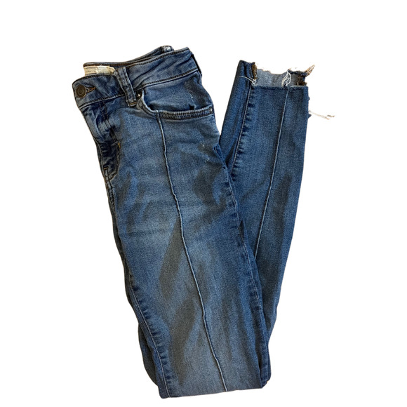 FREE PEOPLE Pintuck Skinny Ankle Jeans - Picture 2 of 5